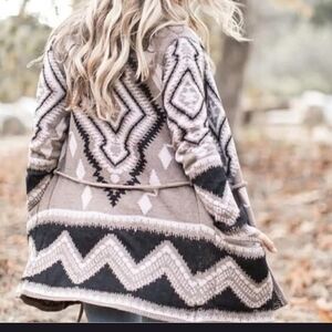 Geometric Patterned Women's Sweater